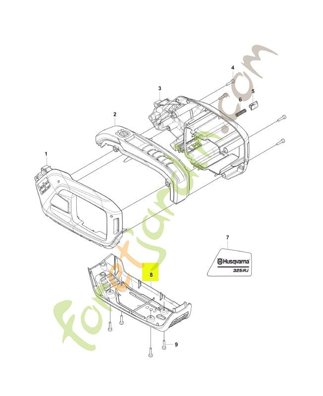 Plaque de protection husqvarna réf : 591461901