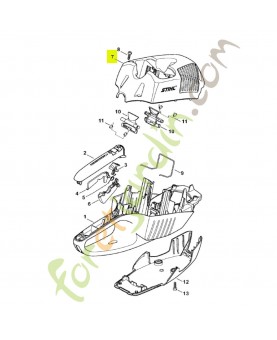 Recouvrement hsa 66 stihl réf. 4851-600-3502