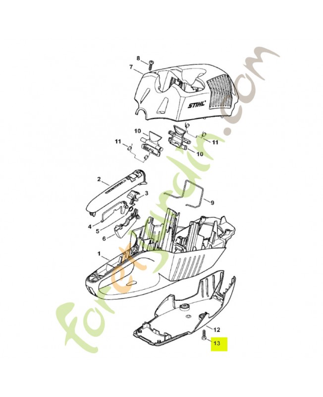 Vis cylindrique IS-P5x18 stihl réf. 9074-477-4132
