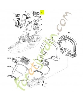Deflecteur d'air stihl réf. 4851-602-2201