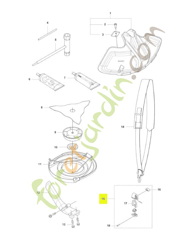 Œillet husqvarna réf : 537353601