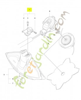 Ensemble de couvercle husqvarna  réf : 574306905