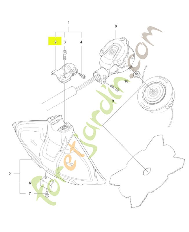 Support husqvarna réf : 574306904