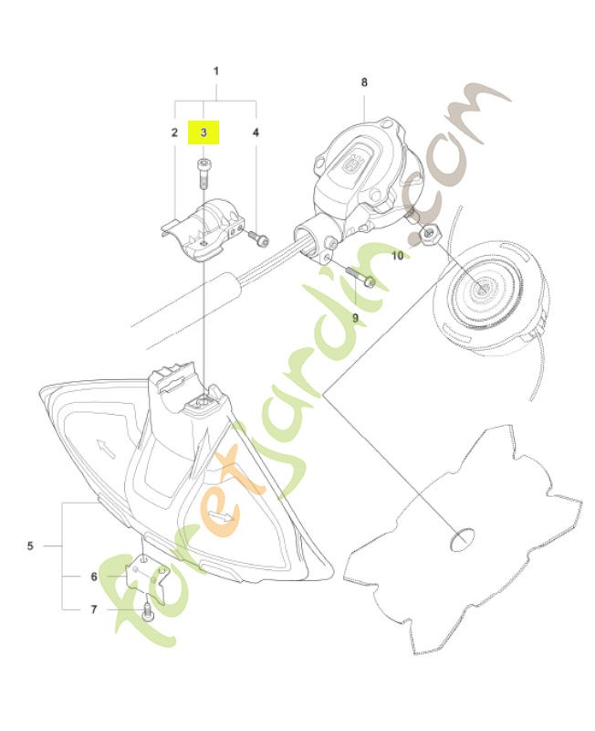 Vis husqvarna réf : 544218422