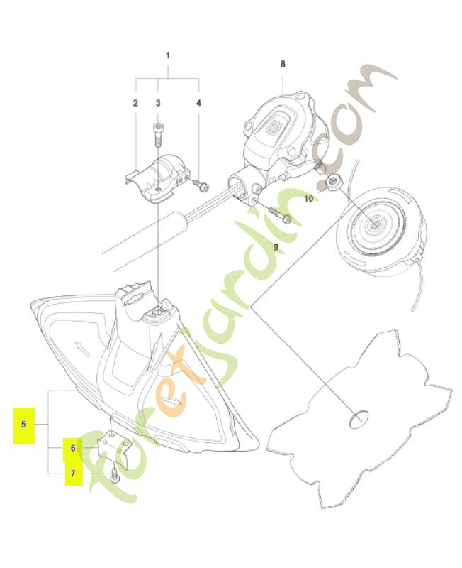 Protecteur husqvarna réf : 577018305