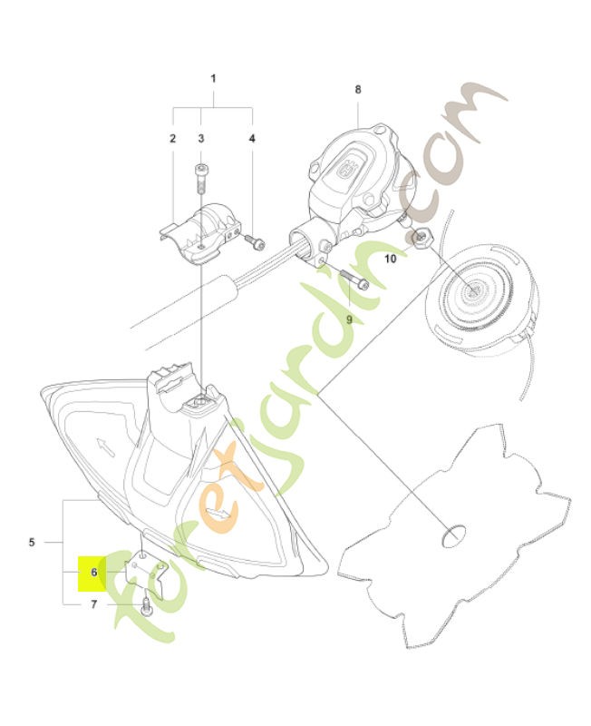 Couteau husqvarna réf : 591083001