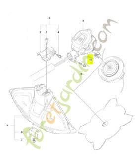 Ecrou husqvarna réf : 503856301