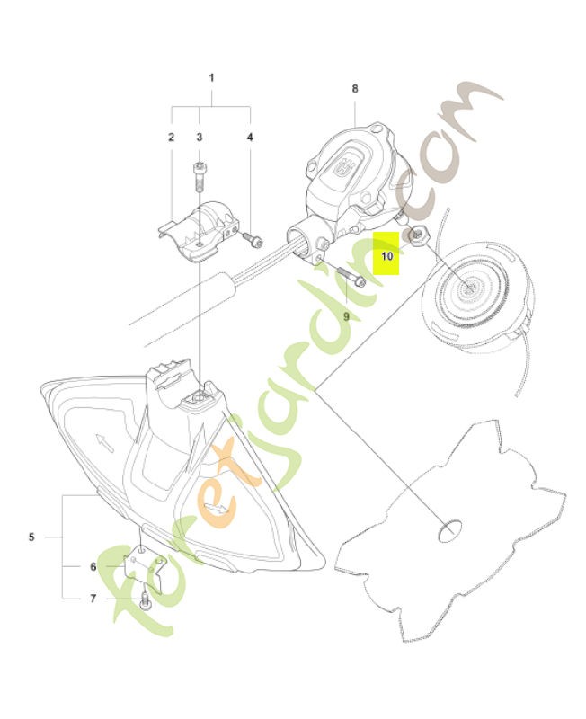 Ecrou husqvarna réf : 503856301