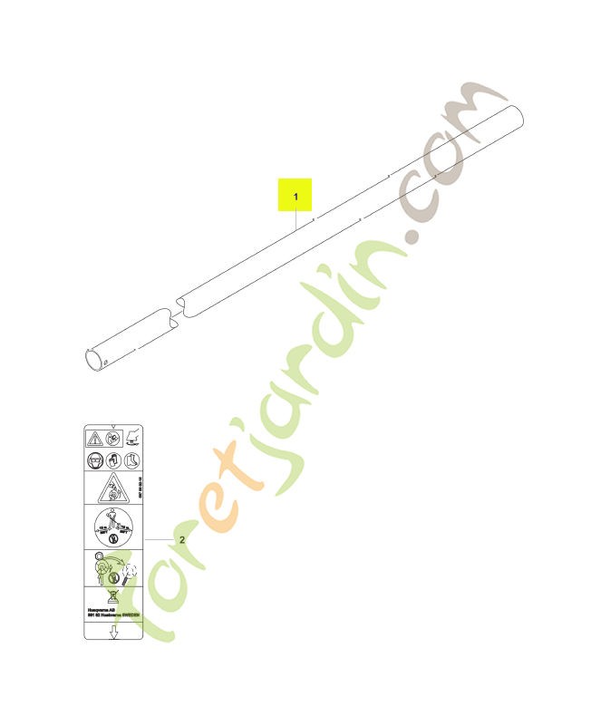 Tube husqvarna : réf 577061403