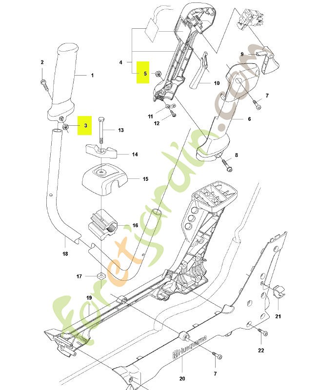 Ecrou husqvarna réf : 731231401 en stock
