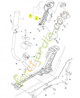 Demi poignée husqvarna réf : 579323801