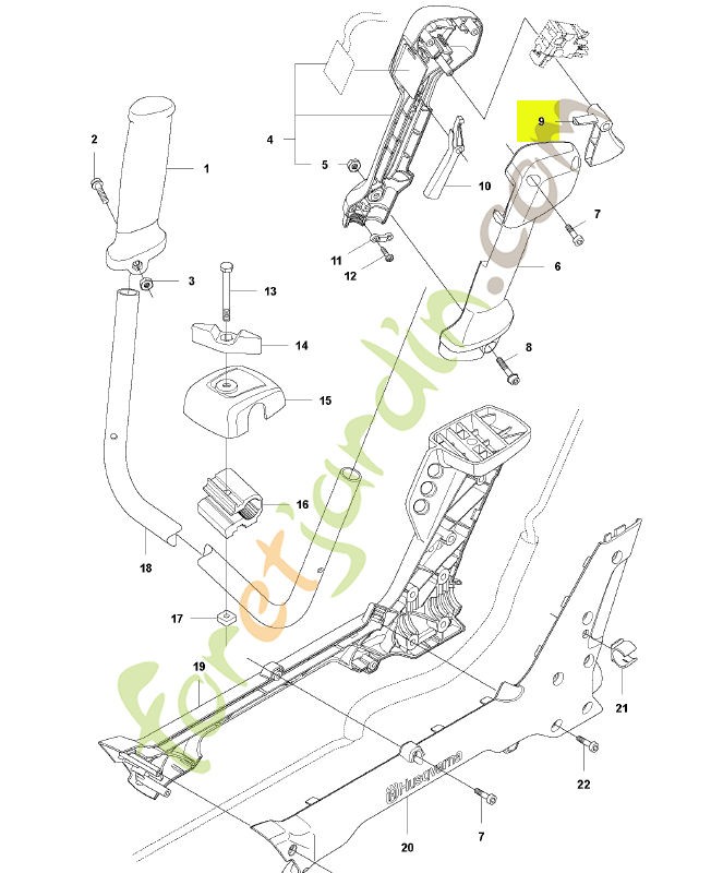 Gâchette husqvarna réf : 577183701