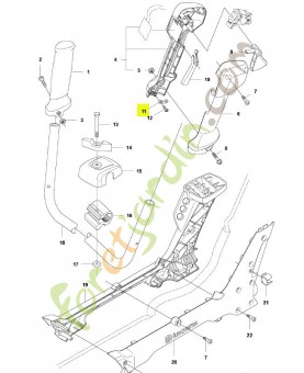 Elément de fixation husqvarna réf : 577883401