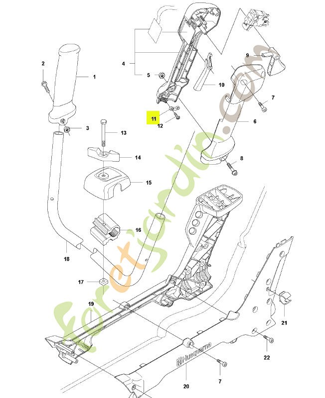 Elément de fixation husqvarna réf : 577883401