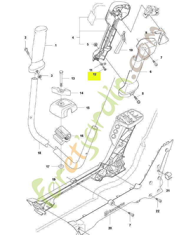 Vis husqvarna réf : 525887401