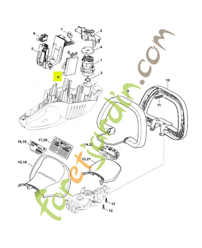 Module électronique stihl réf. 4851-430-1405
