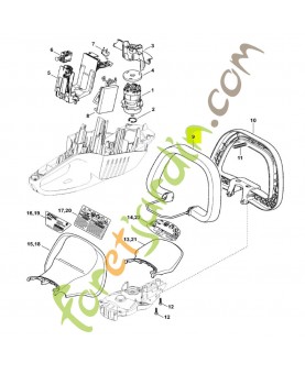 Levier de commande stihl réf. 4851-790-8701