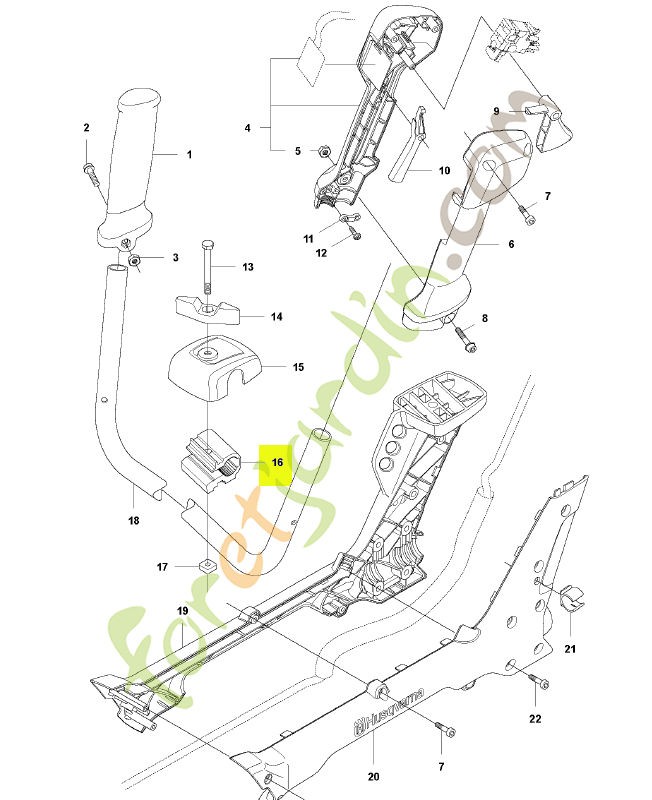 Collier de serrage husqvarna réf : 544020901