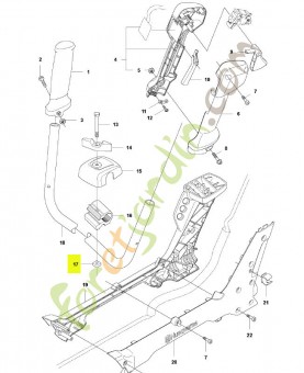 Ecrou carré husqvarna réf : 502197101