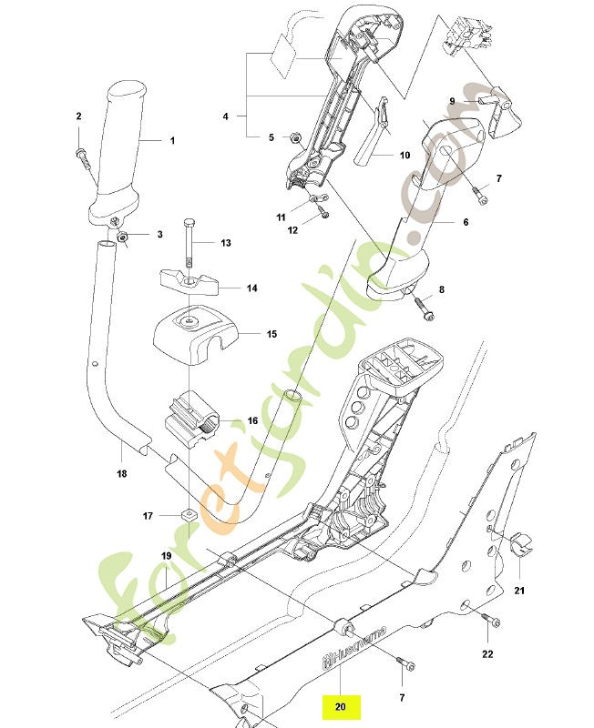 Protection d'usure husqvarna réf : 577183902