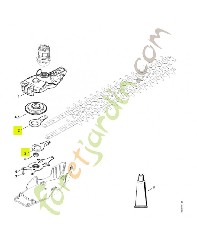 Bielle stihl réf. 6460-642-6510
