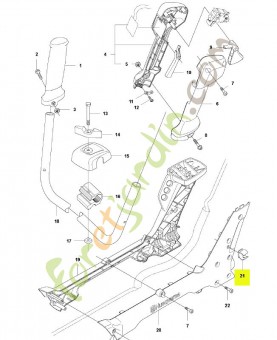 Clip husqvarna réf : 578127901