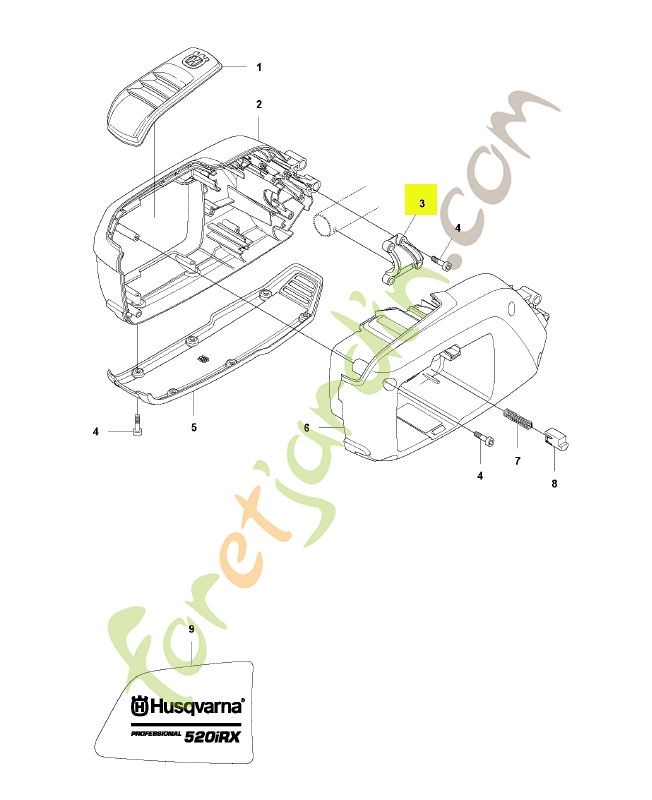 Collier husqvarna réf : 577022201