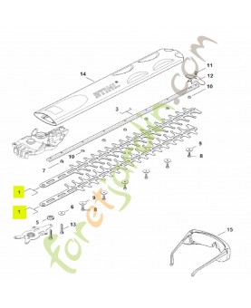 Couteau 500 mm / 20" (2 pièces) stihl réf. 4851-710-6053
