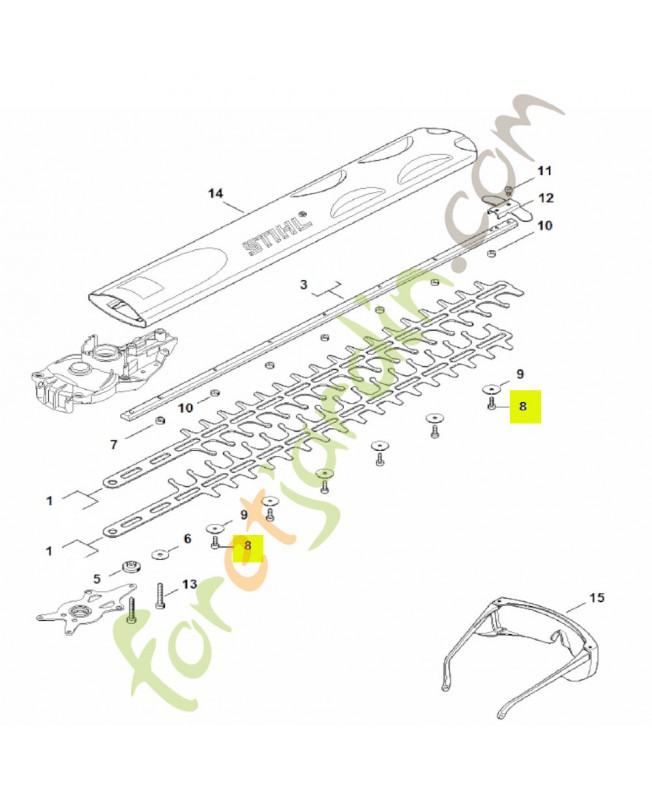 Vis cylindrique stihl réf. 9075-478-2995