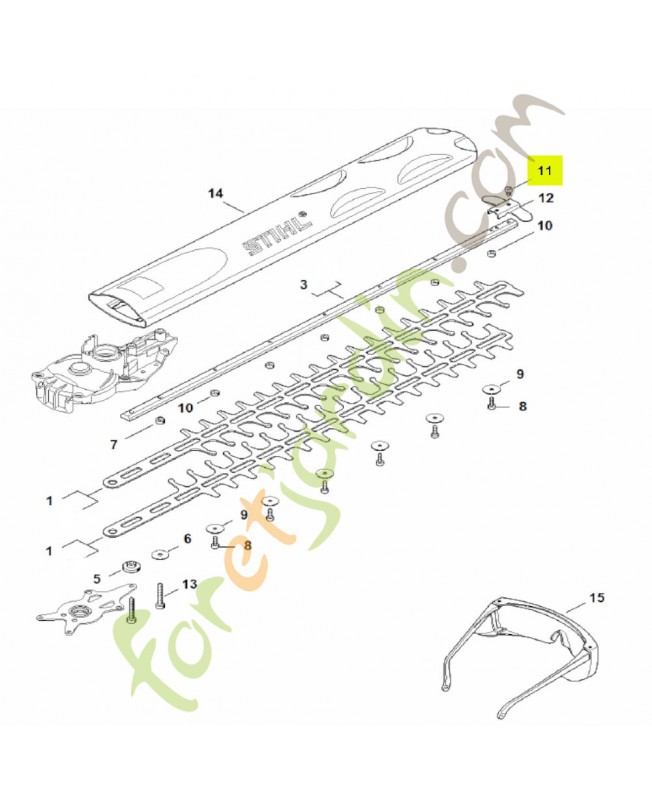 Vis cylindrique IS-D4x8 stihl réf. 9075-478-0630