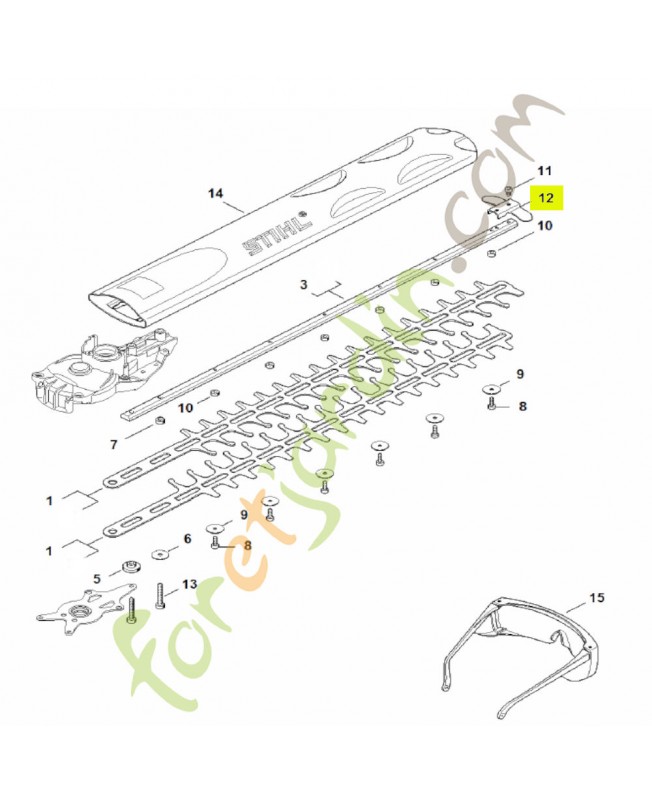 Protège-guidage stihl réf. 4818-792-9000