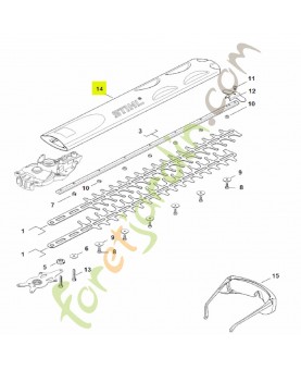 Protège-couteaux 500 mm / 20" stihl réf. 0000-792-9600