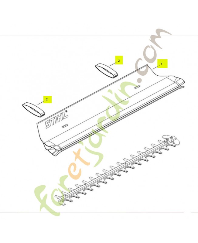 Déflecteur 500 mm / 20" stihl réf. 4859-740-3300