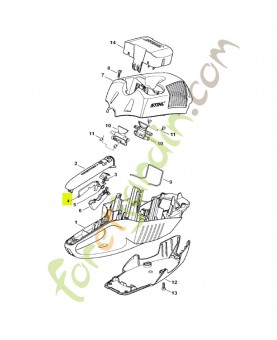 Blocage de gâchette de commande stihl réf. 4851-435-6300