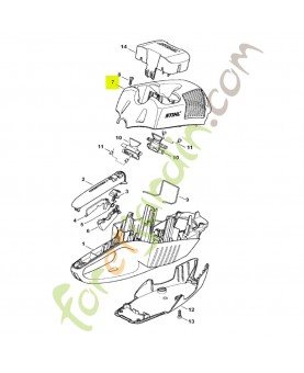 Recouvrement hsa 86 stihl réf. 4851-600-3503