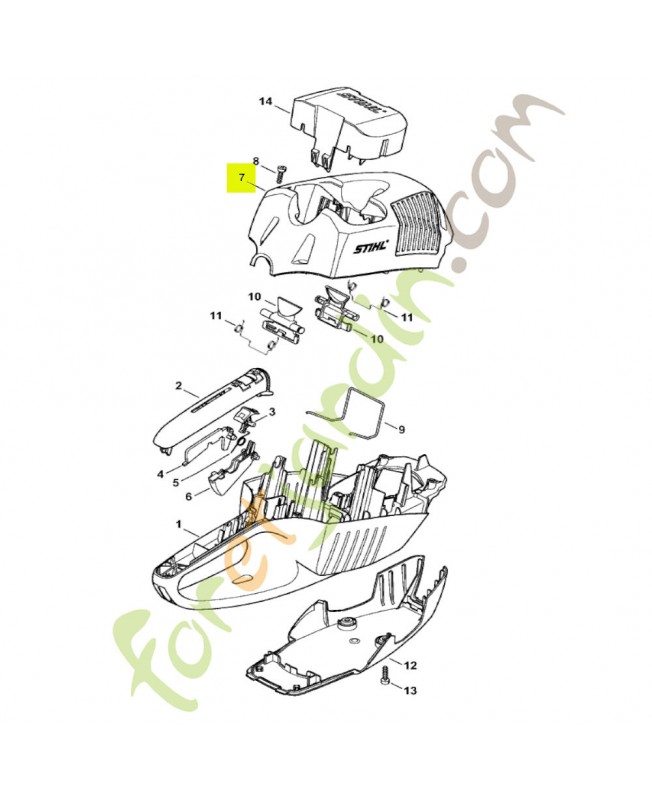 Recouvrement hsa 86 stihl réf. 4851-600-3503