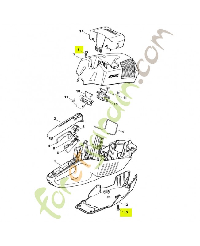 Vis cylindrique IS-P5x18 stihl réf. 9074-477-4132