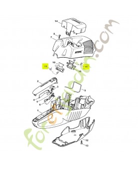 Ressort coudé stihl réf. 0000-998-0402