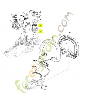 Moteur électrique hsa 86 stihl réf. 4851-600-0206