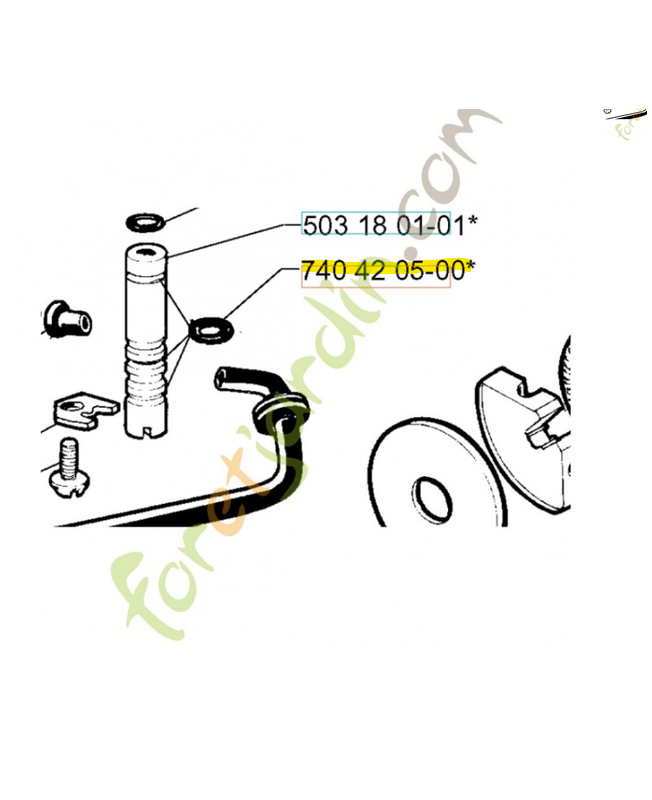 Anneau en 0 7.1 x 1.6 husqvarna ref. 740420500