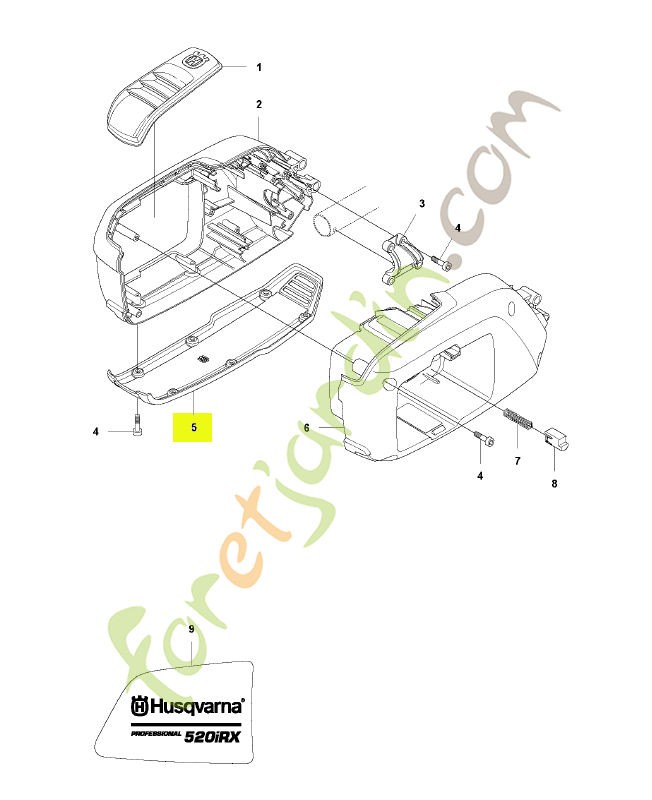 Plaque de protection husqvarna réf : 588919801