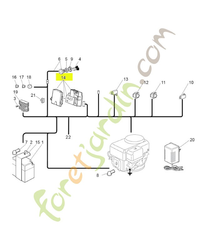 Carte électronique honda réf : CG82722477H1