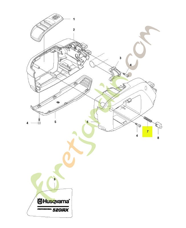 Ressort husqvarna réf : 585480001