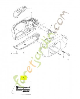 Autocollant husqvarna réf : 579006210