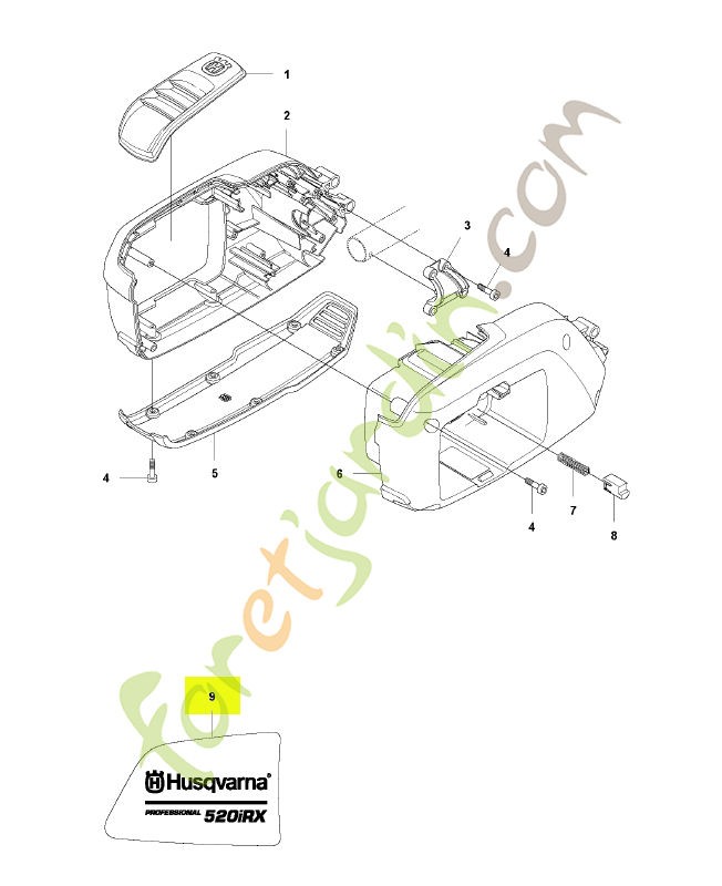 Autocollant husqvarna réf : 579006210