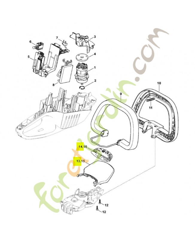 Protège-main HSA 86 stihl réf. 4851-790-9106