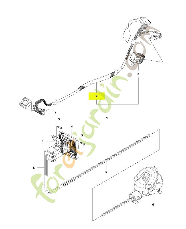 Câblage complet husqvarna réf : 582713801