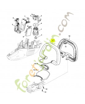 Levier de commande stihl réf. 4851-790-8701