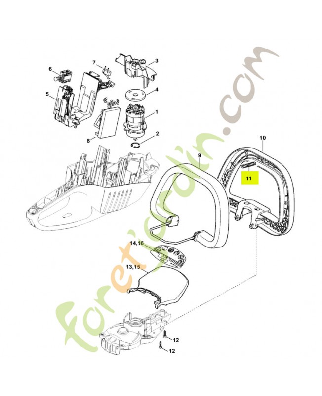 Ressort de pression stihl réf. 6460-716-2400