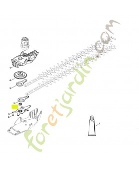 Roulement rainuré à billes 607-2Z stihl réf. 9503-003-9371